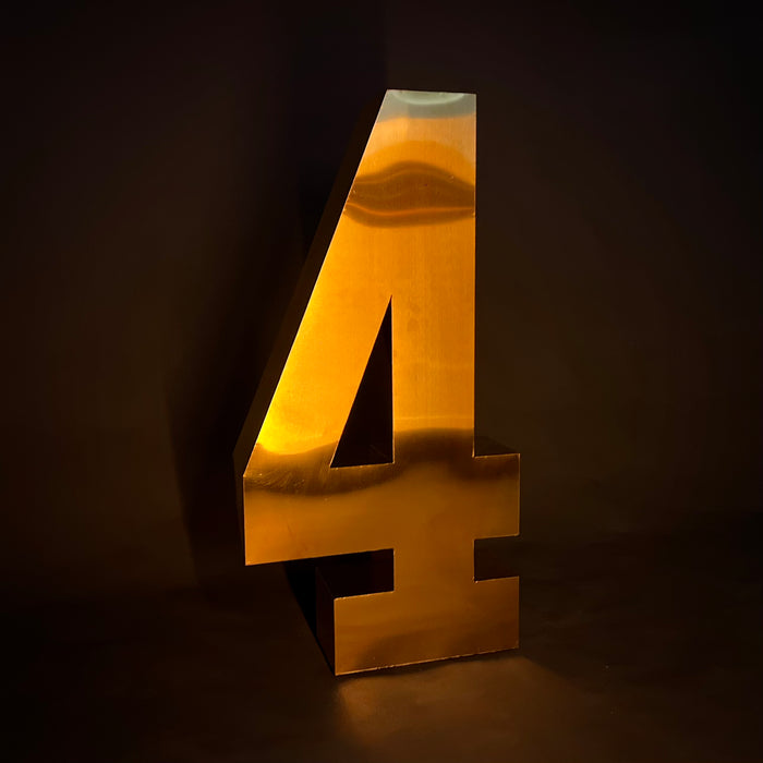 Gold Marquee Numbers