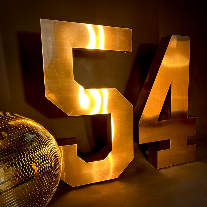 Gold Marquee Numbers