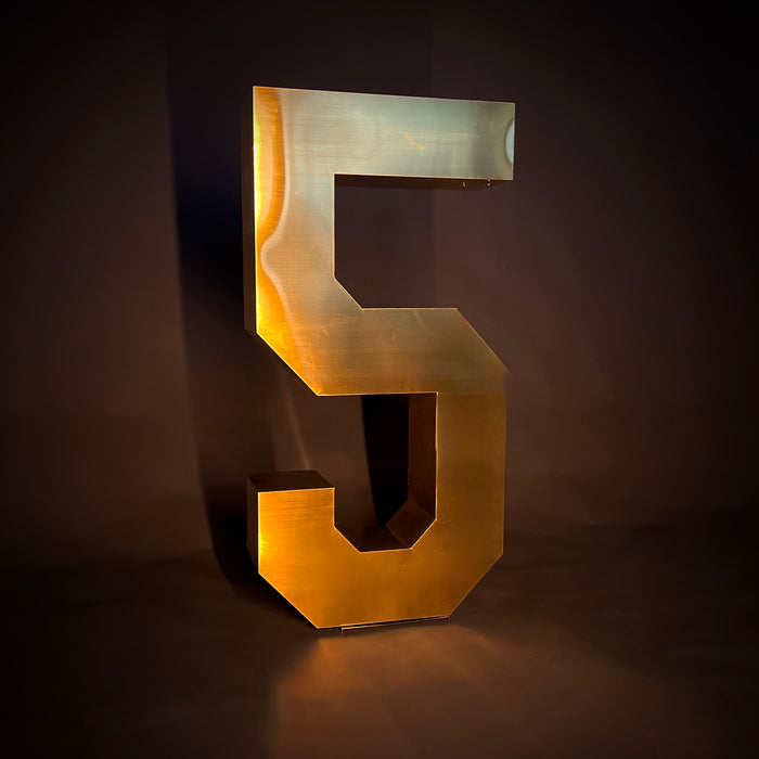 Gold Marquee Numbers
