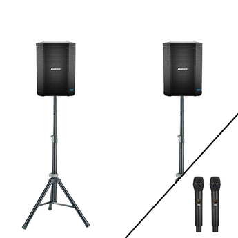 Portable PA System - 2 x Wireless Handheld Microphones