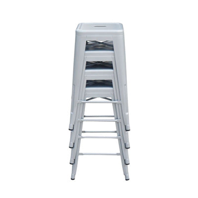 Tolix Stool Tall Front Stacked