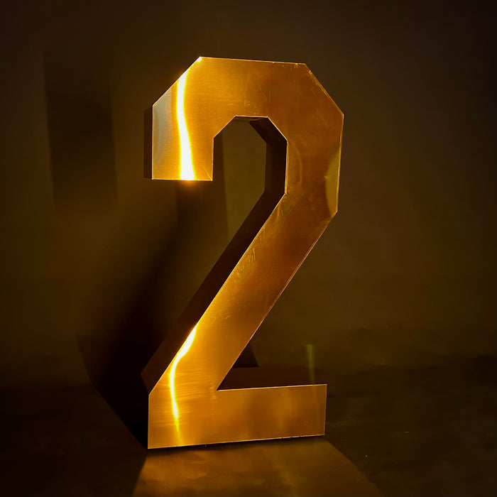 Gold Marquee Numbers