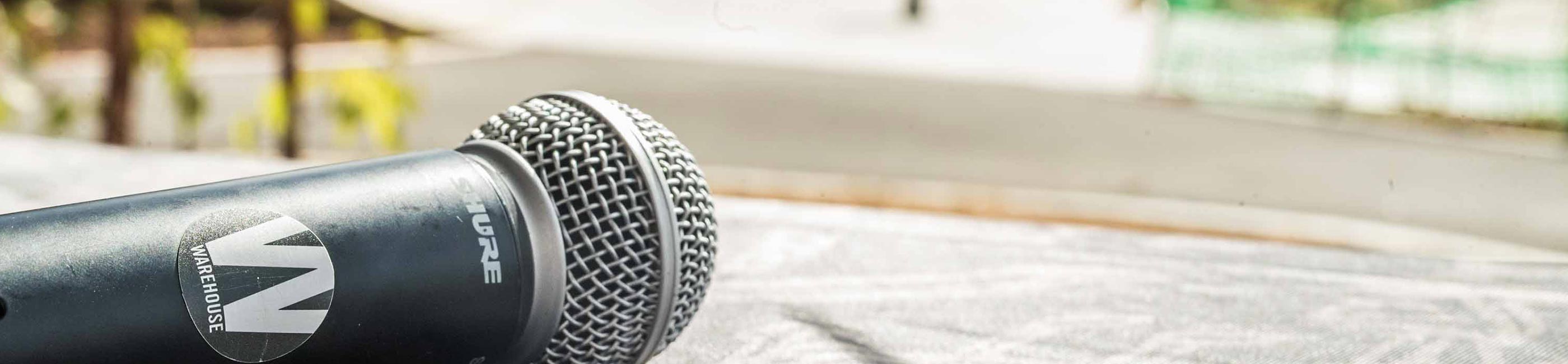 Microphone & PA System Hire Sydney & Melbourne DJ Warehouse Hire