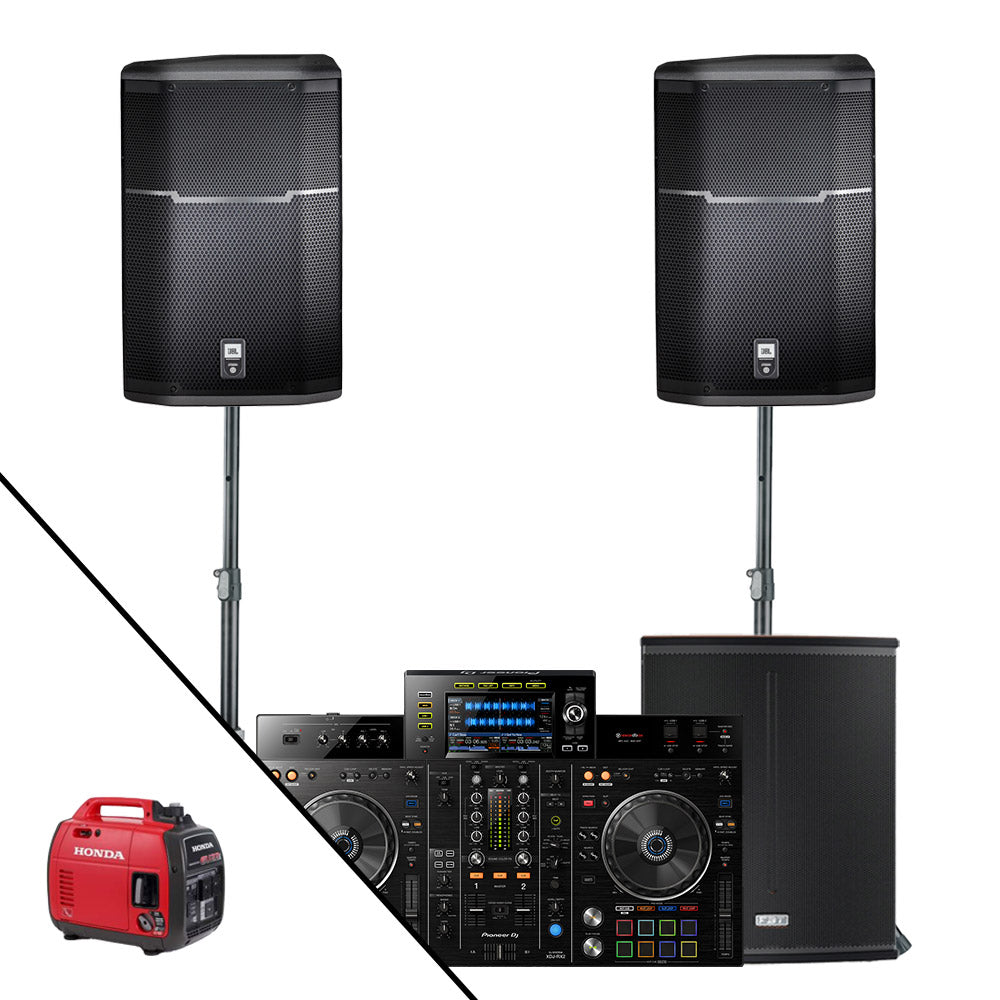 Portable Standard DJ System with 1 x Subwoofer and Generator