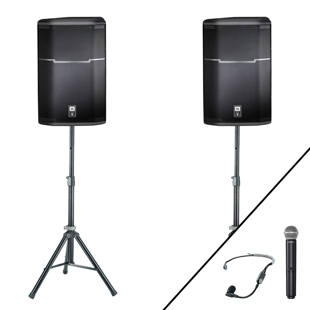 Sports Oval PA System with Wireless Handheld & Headset Microphones