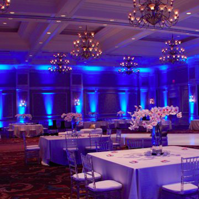 LED Uplight Effect Wedding Venue Room 2