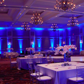 LED Uplight Effect Wedding Venue Room 2