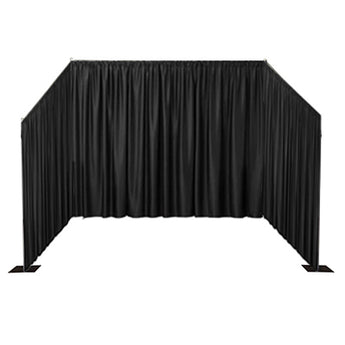 Black Curtain Booth Front